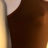 GK ELITE DANCE LADIES SMALL BROWN SYLKTECH CAMISOLE JAZZ BALLET LEOTARD Sz AS - Image 3