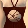 GK ELITE DANCE LADIES SMALL BROWN SYLKTECH CAMISOLE JAZZ BALLET LEOTARD Sz AS - Image 7