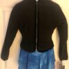 GK FITTED ICE SKATE JACKET CHILD MEDIUM BLACK FLEECE VELVET TRIM ZIP  Sz CM NWT!
