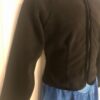 GK FITTED ICE SKATE JACKET CHILD MEDIUM BLACK FLEECE VELVET TRIM ZIP  Sz CM NWT! - Image 2