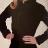 GK ICE SKATE ADULT MEDIUM BLACK POLAR FLEECE ZIP FRONT FAUX FUR COLLAR JACKET M