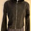 GK ICE SKATE ADULT MEDIUM BLACK POLAR FLEECE ZIP FRONT FAUX FUR COLLAR JACKET M - Image 2
