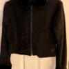 GK ICE SKATE ADULT MEDIUM BLACK POLAR FLEECE ZIP FRONT FAUX FUR COLLAR JACKET M - Image 3