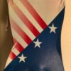 GK AMERICAN DREAM ADULT SMALL STARS STRIPES 1984 GYMNASTIC DANCE TANK LEOTARD AS - Image 2