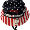 STARS & STRIPES BUCKET HAT â€œUSA ALL THE WAYâ€ GRAPHIC GYMNASTICS EMBROIDERED Sz M - Image 3