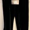 GK DANCE BLACK VELVET LADIES LARGE JEWELED CUFFS CAPRI CHEER CASUAL Sz L NWT!
