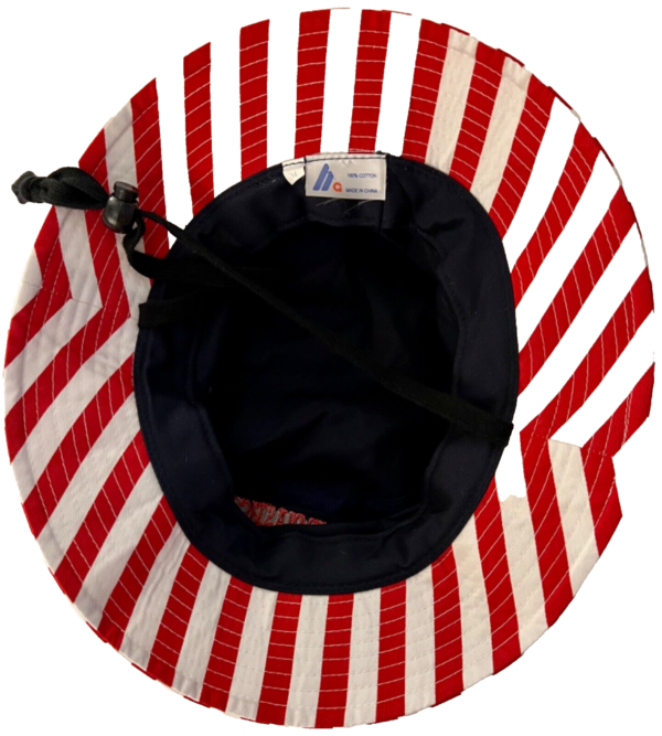 STARS & STRIPES BUCKET HAT â€œUSA ALL THE WAYâ€ GRAPHIC GYMNASTICS EMBROIDERED Sz M - Image 5