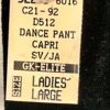 GK DANCE BLACK VELVET LADIES LARGE JEWELED CUFFS CAPRI CHEER CASUAL Sz L NWT! - Image 6