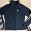 ADIDAS GK ELITE FITTED LONG SLEEVE NAVY JACKET SIZE CHILD L - Image 4