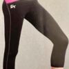 GK GYMTEK CAPRIS LADIES LARGE BLACK BERRY TRAINING GYMNASTICS DANCE Sz L NWT!