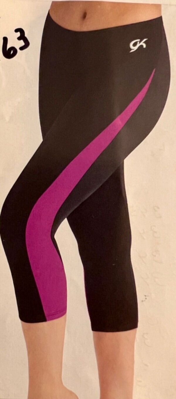 GK CAPRIS LADIES SMALL MAGENTA TECHMESH BLACK WORKOUT GYMNASTICS DANCE Sz S NWT!