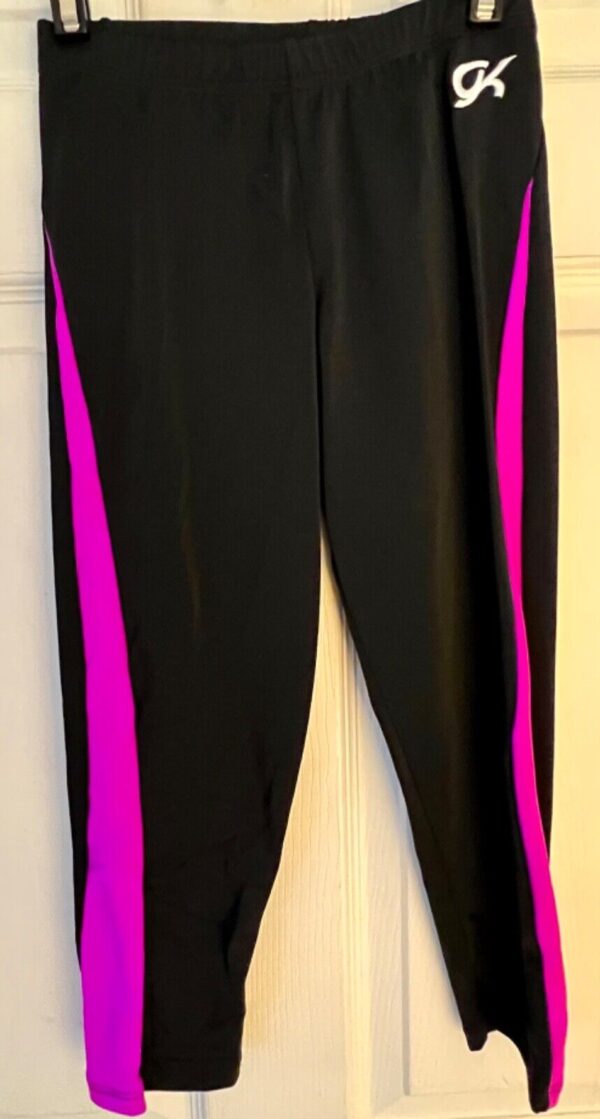 GK CAPRIS LADIES SMALL MAGENTA TECHMESH BLACK WORKOUT GYMNASTICS DANCE Sz S NWT! - Image 2