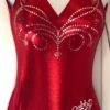 GABBY DOUGLAS  STAR BRIGHT ADULT X-SMALL RED GYMNASTIC DANCE GK TANK LEOTARD AXS