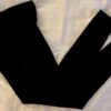 GK LADIES X-SMALL BLACK SMOOTH VELVET ANKLE LENGTH SKATE DANCE LEGGINGS Sz AXS - Image 5