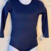 GK LgSLV GIRLS XXS/TODDLER NAVY BLUE NYLON/SPANDEX GYMNASTS DANCE LEOTARD CXXS