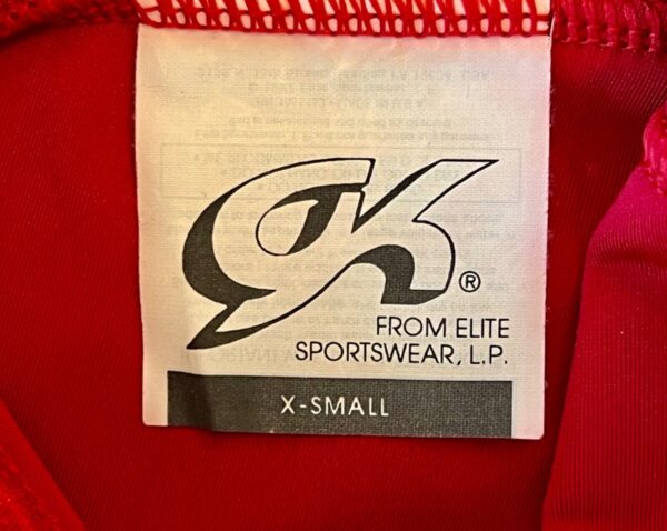 GK ELITE RED VELVET ADULT X-SMALL GYMNASTICS DANCE WORKOUT SHORTS Sz AXS NWT! - Image 8