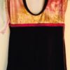 GK ELITE CHILD DANCE CHEER BIKETARD BROWN VELVET FOIL CHILD L - Image 2