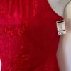 GK DANCE JAZZ ADULT SMALL RED FOIL CRISSCROSS STRAPS NYLON/SPAND TOP Sz AS NWT! - Image 5