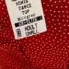 GK DANCE CHEER ADULT SMALL RED DOTTED FOIL SLVLS RACERBACK TANK TOP Sz AS NWT! - Image 5