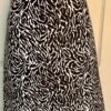 ANN TAYLOR LOFT LADIES SIZE 6 BROWN ZEBRA STRIPE PRINT PENCIL SKIRT Sz 6 EUC!