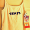 GK CAMISOLE PJ TOP GIRLS LARGE NAVY SKATE GRAPHIC WHITE COTTON TRIM Sz CL NWT! - Image 7