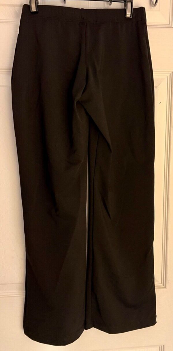 GK BLACK WARM-UP PANTS CHILD LARGE DRY TECH LOW RISE FITTED GYNMNASTS CHEER Sz L - Image 7