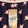 GK STAR PRINT ADULT LARGE NAVY â€œGYMNASTSICSâ€ WAIST COTTON LOUNGE BEACH PANTS L - Image 2