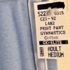 GK GYMNASTICS PRINT ADULT MEDIUM LGT BLUE COTTON ATHLEISURE GRAPHICS PANTS Sz AM - Image 5