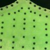 GK LgSLV NEON LIME BLACK VELVET ADULT BLACK JA GYMNASTIC DANCE LEOTARD Sz AS NWT - Image 2