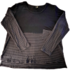 Heartstring Ladies Size Large LgSLV Navy/Purple Solid/Stripe  Top Cotton SZ L - Image 6