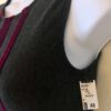 GK JAZZ DANCE CHEER ADULT SMALL GRAY COTTON PLUM VELVET TANK CROP TOP Sz AS NWT! - Image 4