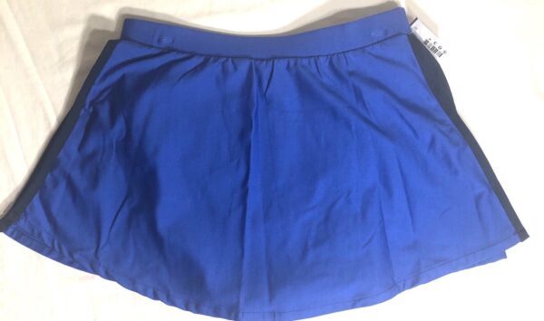 GK ICE SKATE ADULT SMALL ROYAL MICROFIBER PULL-ON SKIRT BLACK TRIM Sz AS NWT! - Image 8