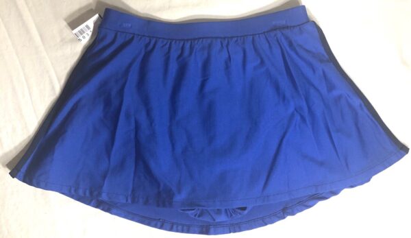 GK ICE SKATE ADULT SMALL ROYAL MICROFIBER PULL-ON SKIRT BLACK TRIM Sz AS NWT! - Image 10