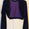 GK ICE SKATE DANCE LADIES SMALL EGGPLANT VELVET LGSLV SHRUG JACKET SZ S NWT! - Image 2