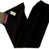 GK ELITE DANCE JAZZ GIRLS LARGE BLACK MICROFIBER CUFFED CAPRI PANTS Sz CL NWT