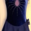 GK ICE FIGURE SKATE LADIES SMALL PURPLE VELVET SLVLS JA MESH YOKE DRESS AS NWT!