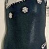 GK BLACK MYSTIQUE GIRLS X-SMALL SLVLS SNOWFLAKES JA GYMNASTICS DANCE LEOTARD CXS