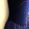 GK ICE FIGURE SKATE LADIES SMALL PURPLE VELVET SLVLS JA MESH YOKE DRESS AS NWT! - Image 3