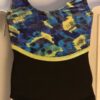GK ILLUSION CHILD X-SMALL VELVET PRINT NAVY GYMNASTICS DANCE TANK LEOTARD CXS - Image 7
