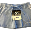GK DRAWSTRING COTTON SHORTS GIRLS MEDIUM BLUE â€œGYMNASTICSâ€ GRAPHIC SZ M NWT!