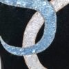 GK LONG SLEEVE LADIES SMALL BLACK BLUE WHITE FOIL  DANCE LEOTARD AS - Image 6