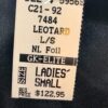 GK LONG SLEEVE LADIES SMALL BLACK BLUE WHITE FOIL  DANCE LEOTARD AS - Image 7