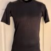GK MENS X-SMALL BLACK NYLON VELVET CREW DANCE SKATE PERFORMANCE SHIRT Sz AXS