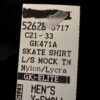 GK MENS X-SMALL BLACK NYLON VELVET CREW DANCE SKATE PERFORMANCE SHIRT Sz AXS - Image 5