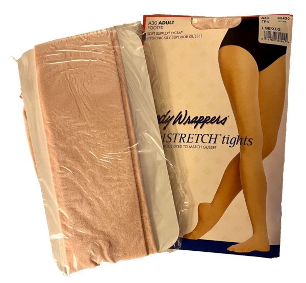 BODY WRAPPERS ADULT TOTAL STRTCH FOOTED DANCE SOFT STRETCH T-PINK TIGHTS L-XL - Image 4