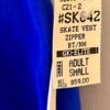 GK SPORTY UNISEX ADULT SMALL SLVLS BRUSH TRICOT WARMUP VEST BLACK ROYAL Sz S - Image 8
