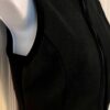GK BLACK VEST ADULT SMALL POLYESTER FLEECE VELVET TRIM FRONT ZIP SKATE GYM Sz S - Image 3