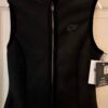 GK BLACK VEST ADULT SMALL POLYESTER FLEECE VELVET TRIM FRONT ZIP SKATE GYM Sz S - Image 7