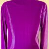 GK WARM UP JACKET LADIES SMALL PURPLE VELVET ZIP FRONT GYM DANCE CHEER SKATE S - Image 3