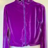 GK WARM UP JACKET LADIES SMALL PURPLE VELVET ZIP FRONT GYM DANCE CHEER SKATE S - Image 4
